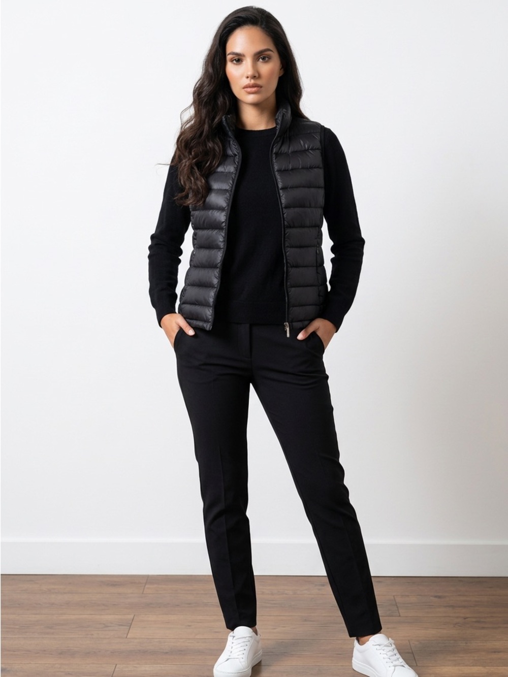 Aritzia Parklife Classic Black Women's Puffer Vest
